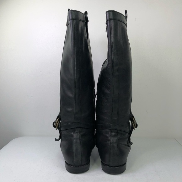 Cole Haan Black Leather Riding Boots Size 9B - Picture 8 of 9